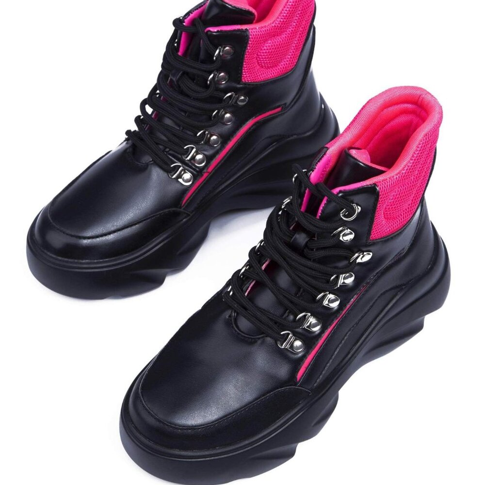 Cape Robbin ASTON BY THE WAY CHUNKY SNEAKER-BLACK 9 Billie Eilish sci fi style